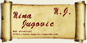 Mina Jugović vizit kartica